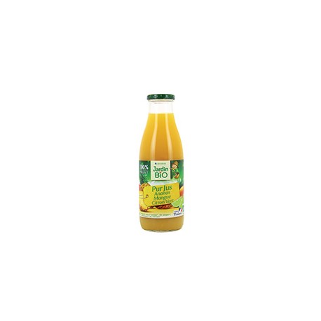 Pur jus ananas mangue citron vert bio  75 cl