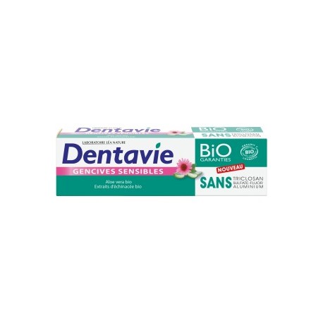 Dentifrice • gencives sensibles • aloe vera bio • Dentavie