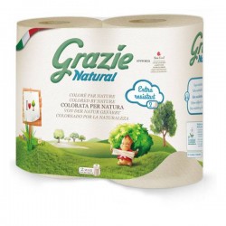 2 rouleaux essuie-tout compact Grazie Natural
