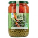 Petits pois très fins et carottes bio 660g