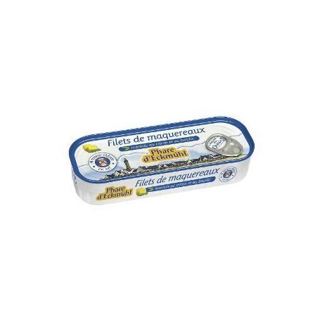 Maquereaux filets hyposel citron basilic  130gr