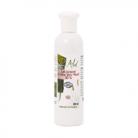 Lait Hydratant Corporel L Aloé 250ML Bio PUR'ALOÉ