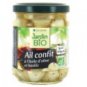 Ail confit à l'huile d'olive et basilic bio 190g