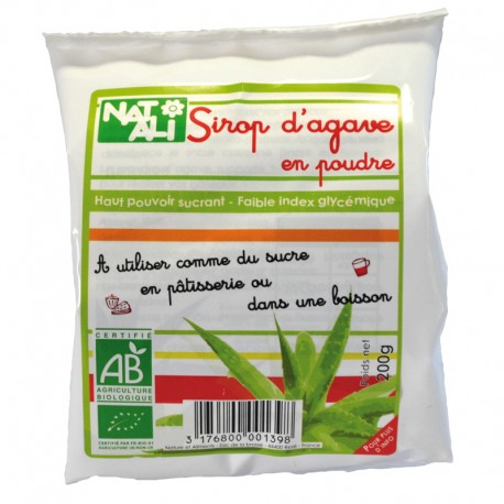 Poudre de sirop d’agave BIO - sachet 200g - Nat Ali