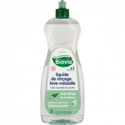 Liquide de rinçage lave-vaisselle, brillance sans trace, à l'huile essentielle de menthe