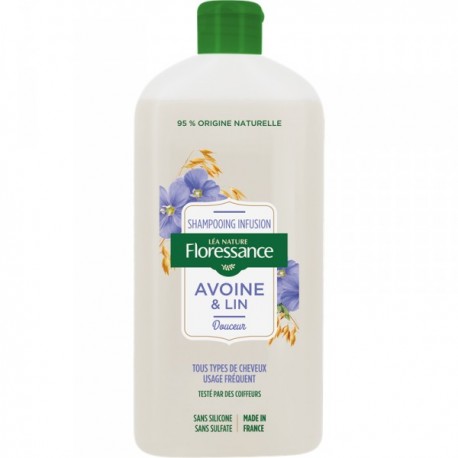 Shampooing Infusion Avoine et Lin - tout type de cheveux-  500ml