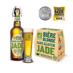 Bière traditionnelle sans gluten JADE 25 cl