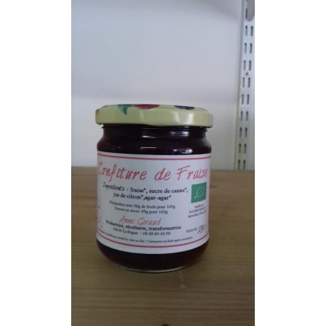 Confiture de fraise bio 230  g
