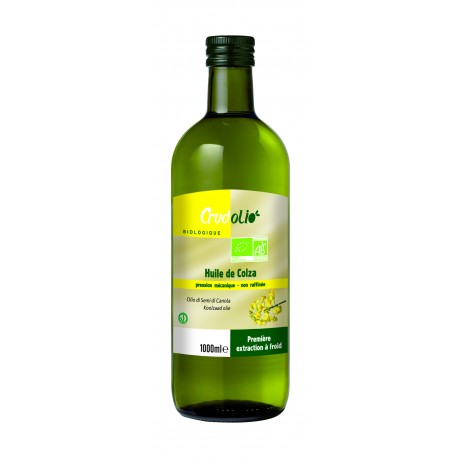 Huile de colza 1000ml Bio Crudolio