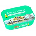 Anchois entier à l'huile olive vierge extra bio 115gr Phare d'Eckmühl