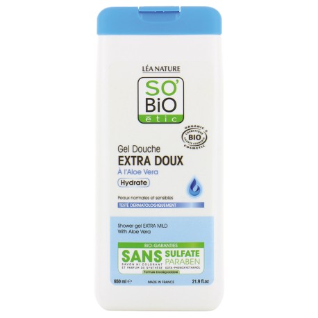 Gel douche EXTRA-DOUX à l'Aloe Vera - 650ml  
