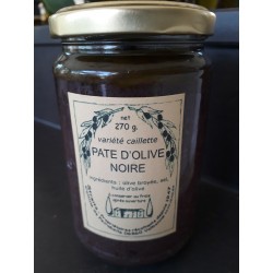 Pate d'Olives noires varieté caillete  Domaine de Peyrebelle 270g