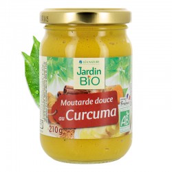 Moutarde douce au curcuma 210g