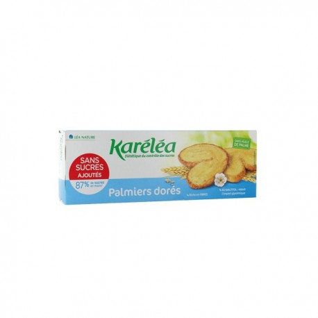Biscuits palmiers dorés sans sucres ajoutés karéléa 100g