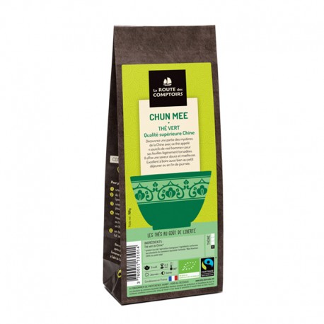 Route des Comptoir Thé vert Chun Mee – 100g