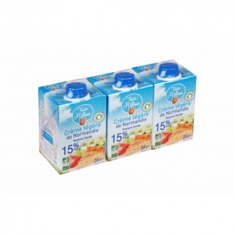 Creme legere Normandie Tante Hélène  UHT 3X20CL