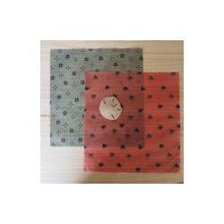 Wraps  Pack Pack duo moyen Deux emballages en cire d'abeille taille M