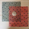 Wraps  Pack duo moyen Deux emballages en cire d'abeille taille M