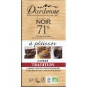 Tablette chocolat noir à patisser 71% Dardenne 200g