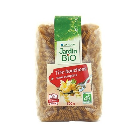 Pâtes tire-bouchons bio semi-complètes 500G