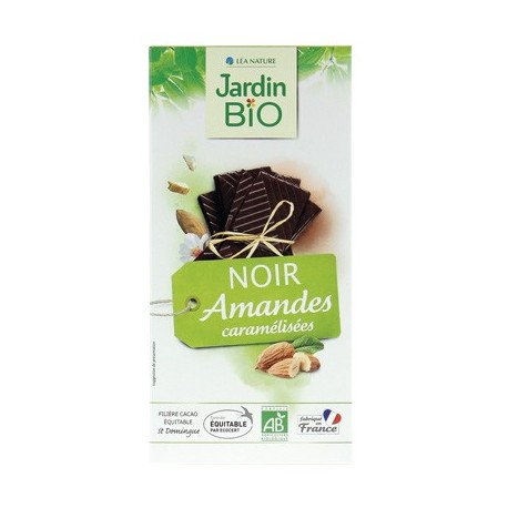 Chocolat tablette noir amandes caramélisées 100g