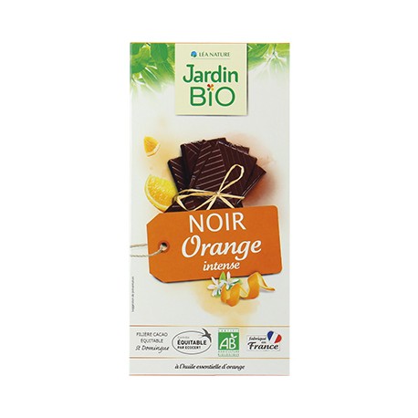Chocolat tablette noir orange bio 100g