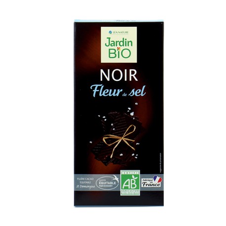 Chocolat noir fleur de sel bio 100g