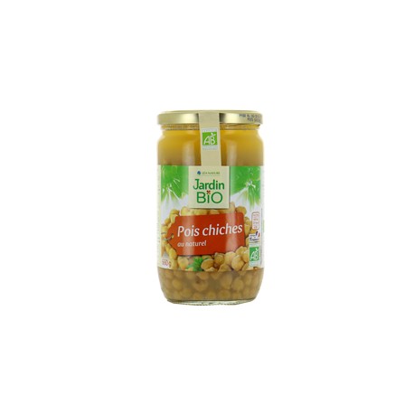 Pois chiches au naturel bio 660g