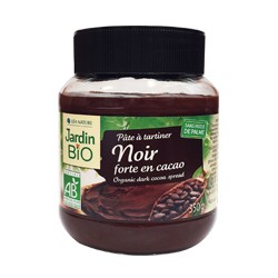 Pâte à tartiner "Noir" forte en cacao  350g
