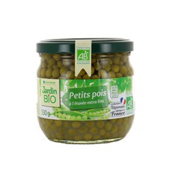 Petits pois à l’étuvée extra-fins bio 330g