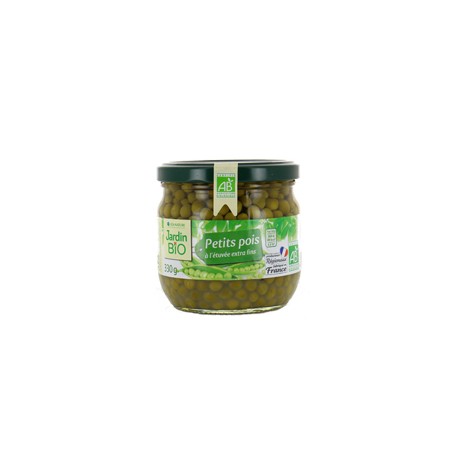 Petits pois à l’étuvée extra-fins bio 330g